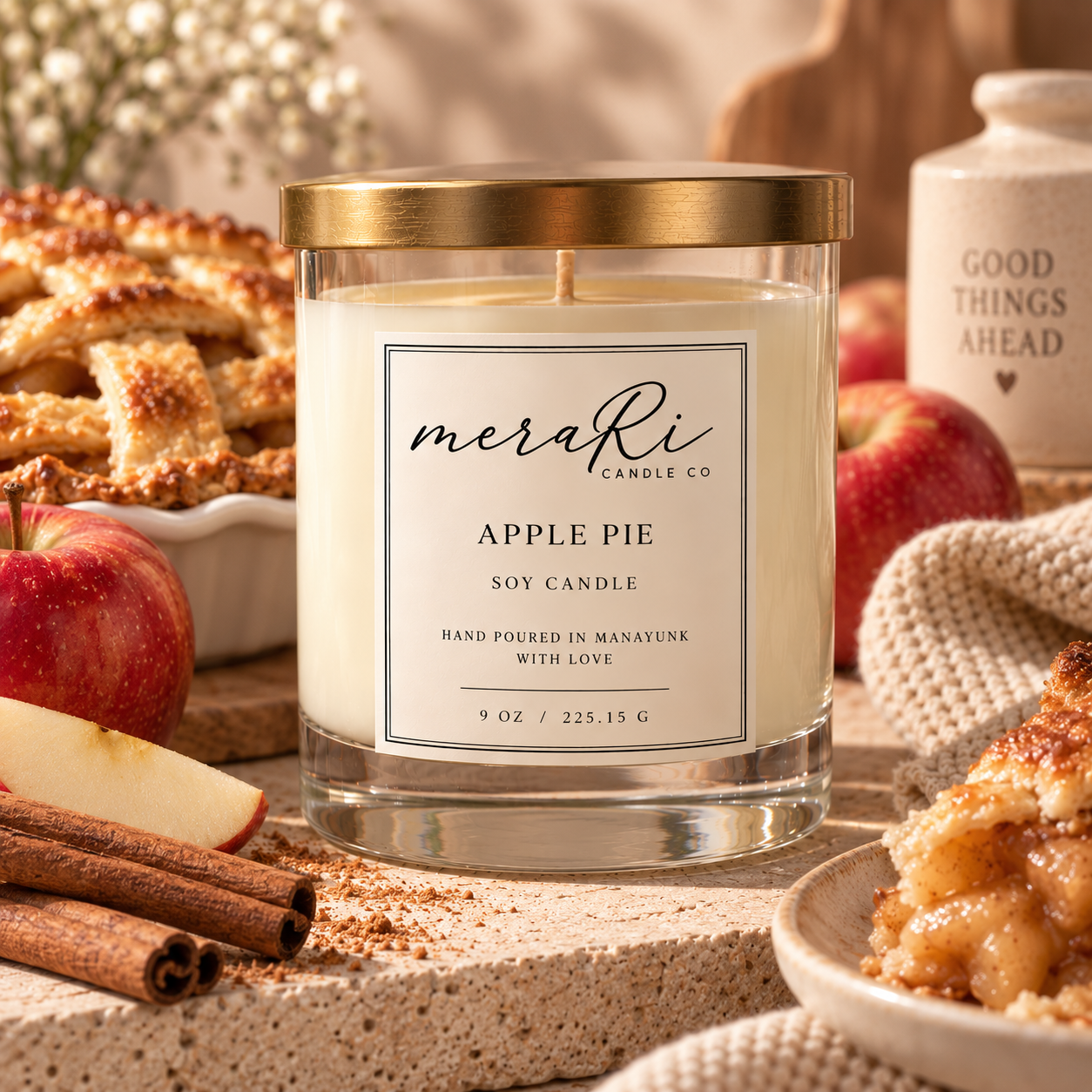 Apple Pie soy wax candle